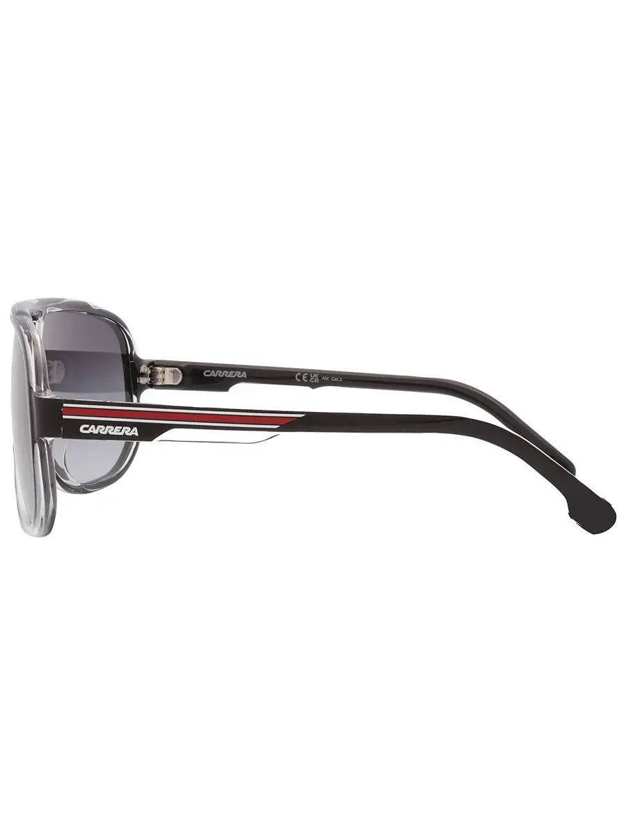 Мужские солнцезащитные очки Carrera Grey Shaded Phantos CARRERA 1058/S 0OIT/9O 63 — изображение 5 из 5, черный/красный