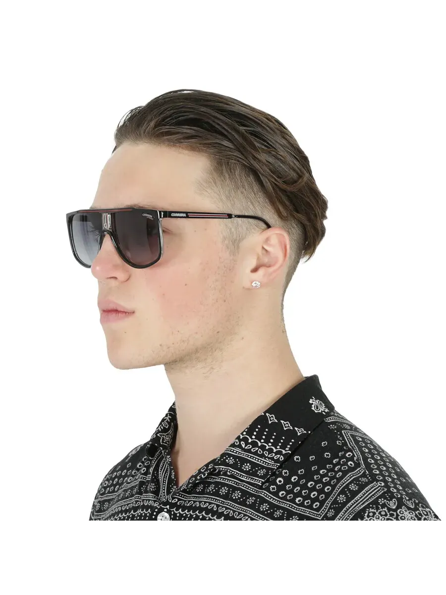 Солнечные очки пилот мужские Carrera Grey Shaded CARRERA 1056/S 0OIT/9O 61 — изображение 2 из 5, черный/красный