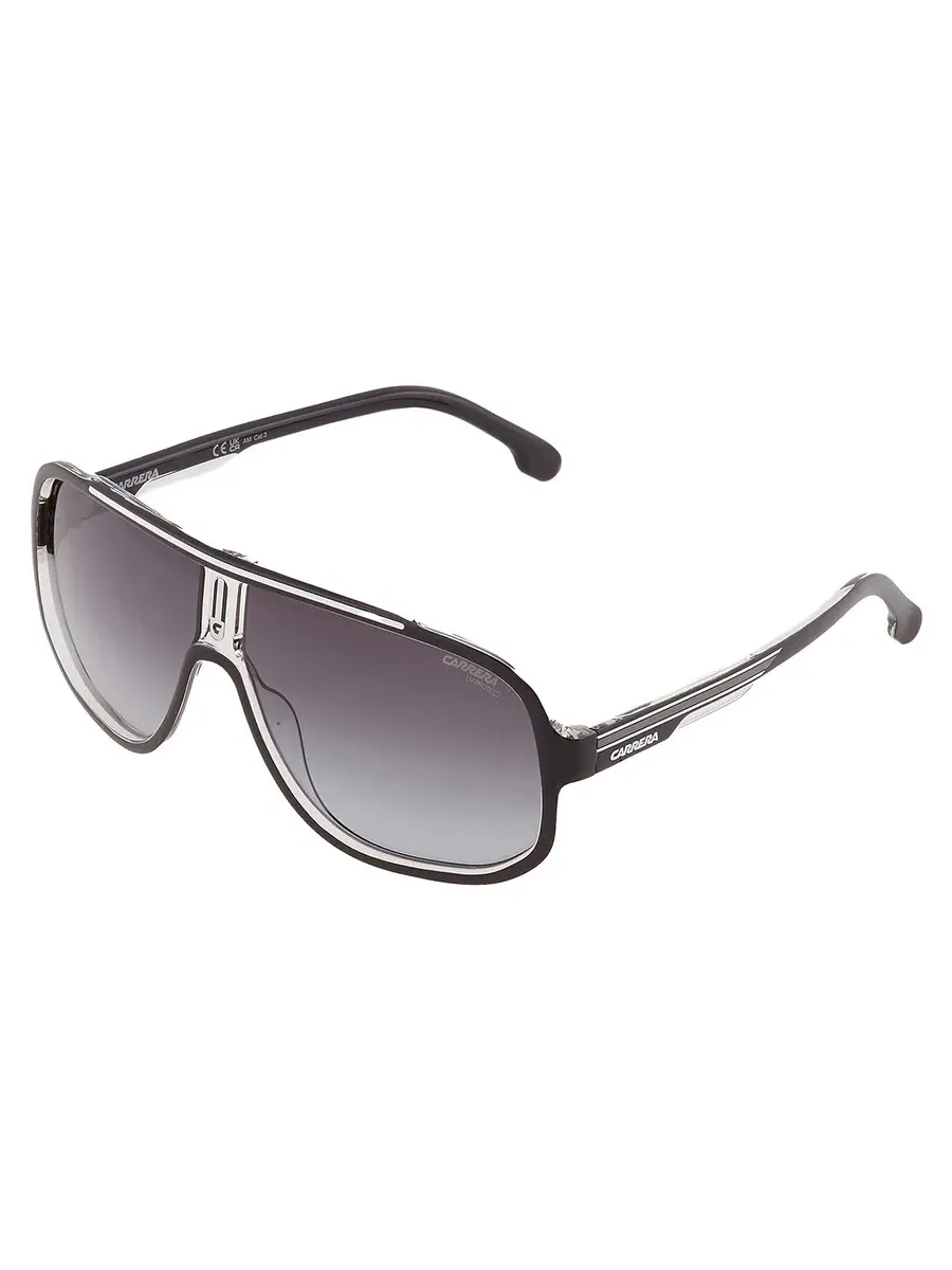 Солнцезащитные очки Carrera Grey Shaded Pilot для мужчин CARRERA 1058/S 080S/9O 63 — изображение 4 из 5, черный/белый