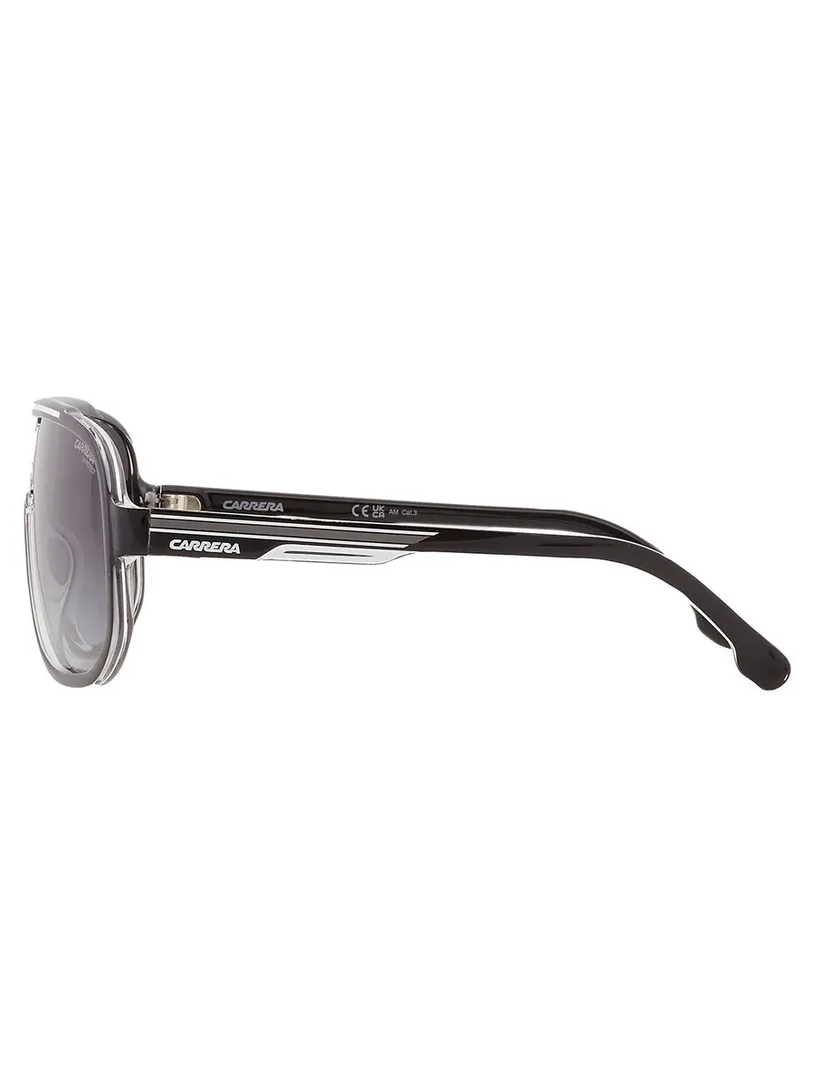 Солнцезащитные очки Carrera Grey Shaded Pilot для мужчин CARRERA 1058/S 080S/9O 63 — изображение 5 из 5, черный/белый