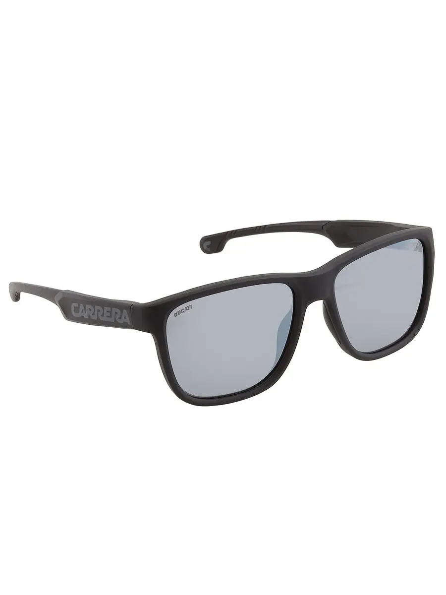 Мужские солнцезащитные очки Carrera Silver Mirror Square CARRERA DUCATI 003/S 008A/T4 57 — изображение 2 из 3, черный