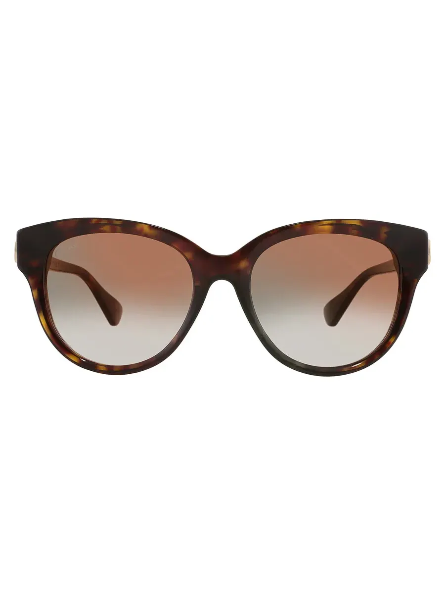 Солнцезащитные очки женские Cartier C Decor коричнево-градиентные овальные CT0506S 002 55