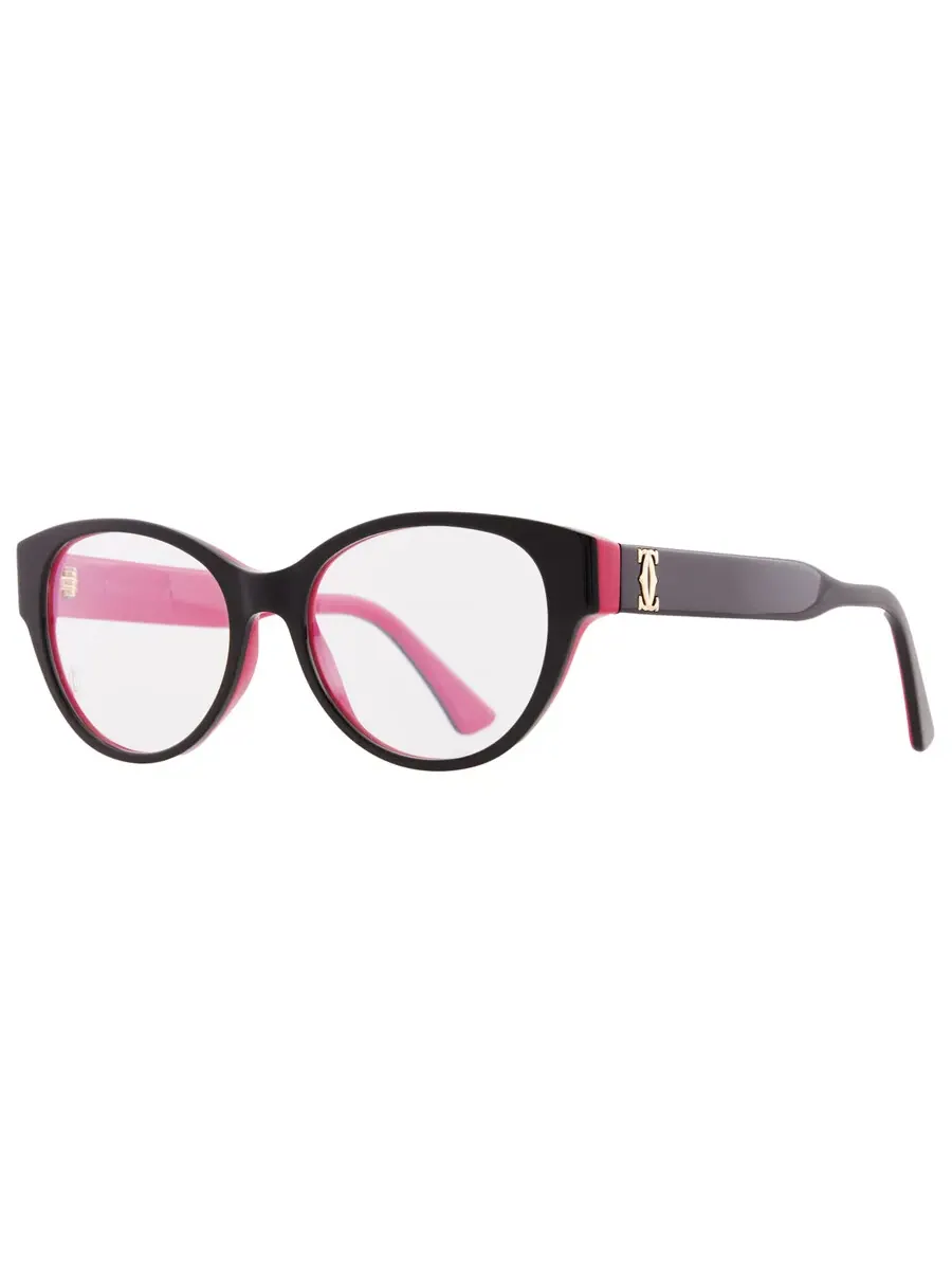 Очки для женщин Cartier Demo Cat Eye CT0315O 005 53 — изображение 2 из 4, черный