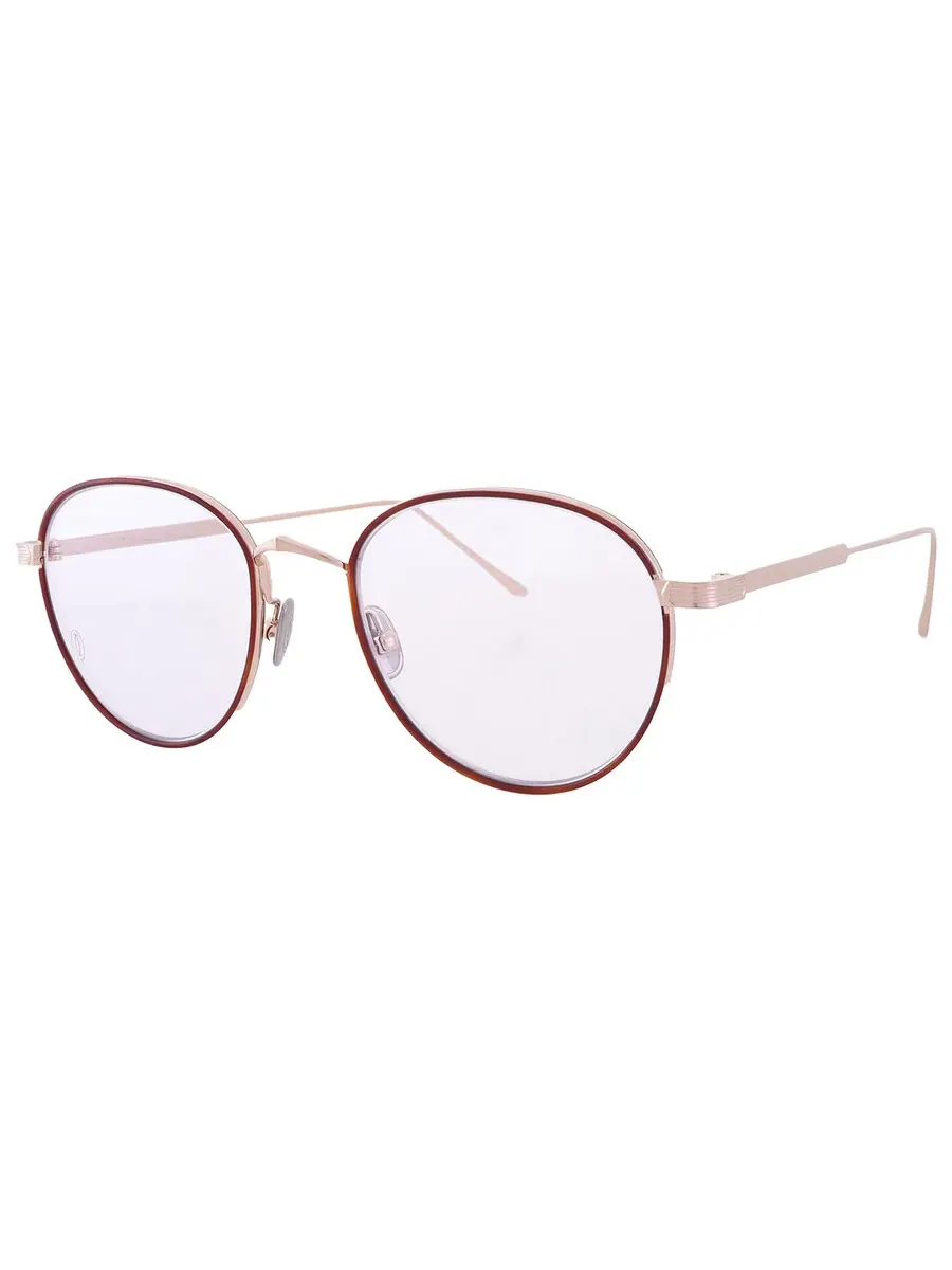 Женские очки Cartier Demo Oval CT0250O 008 53 — изображение 2 из 4, золото