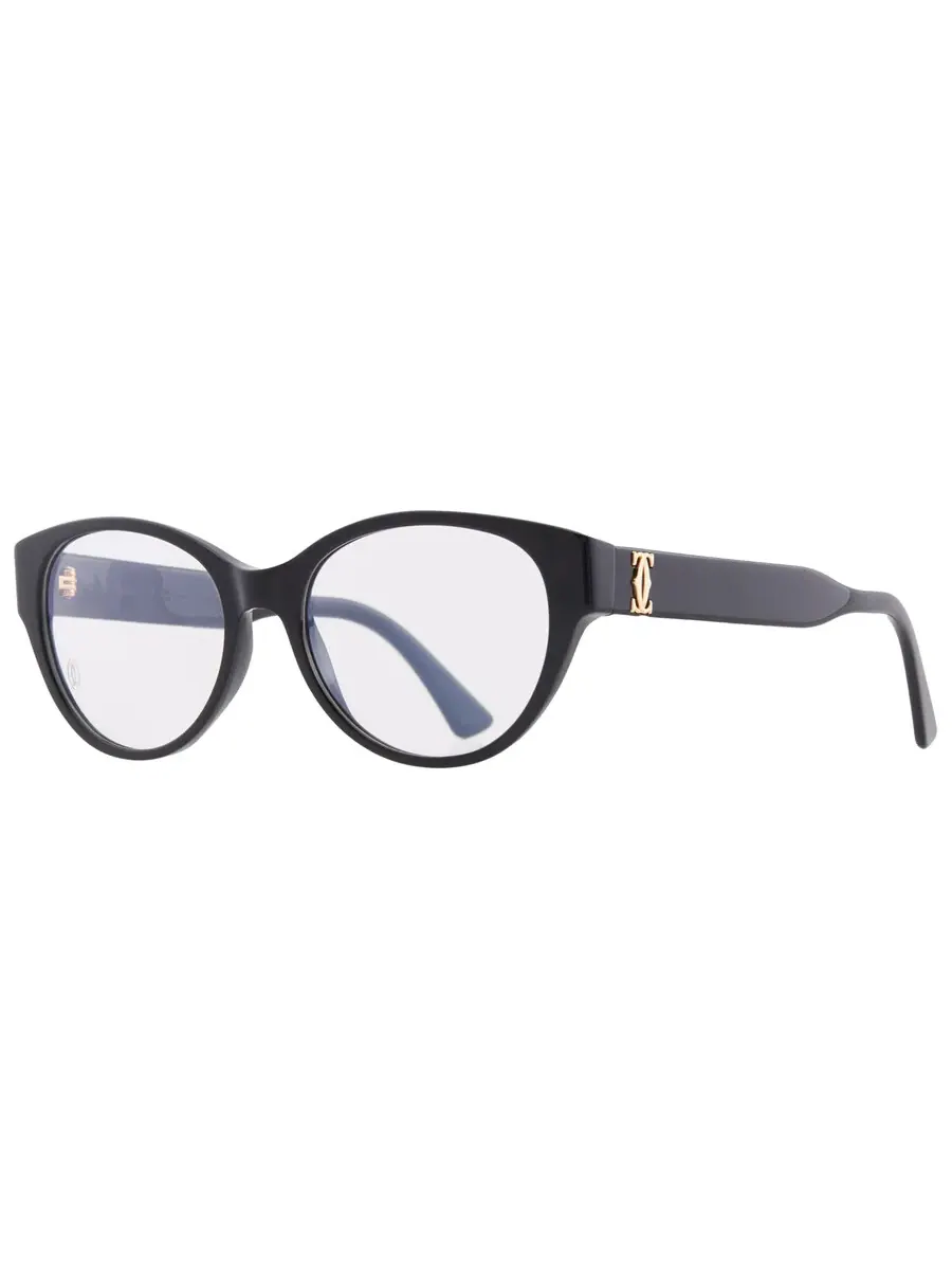 Женские очки Cartier Double C de Cartier Demo Cat Eye CT0315O 001 53 — изображение 2 из 4, черный
