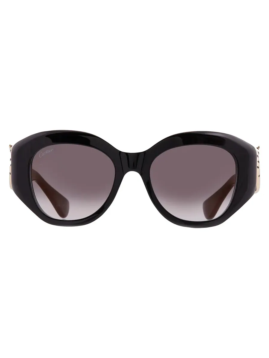 Солнцезащитные очки женские Cartier Panthere de Cartier Grey Butterfly CT0502S 001 53