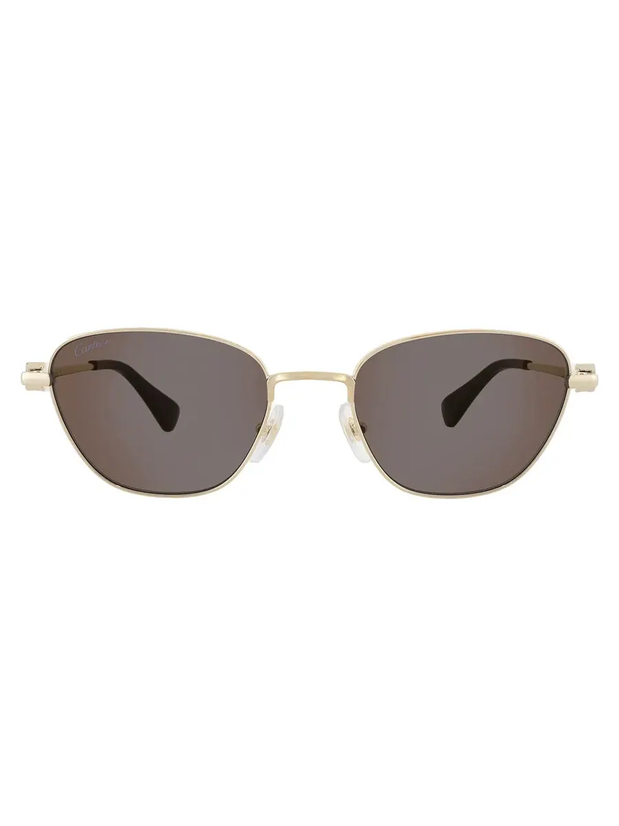 Солнцезащитные очки для женщин Cartier Signature C Grey Cat Eye CT0469S 001 53
