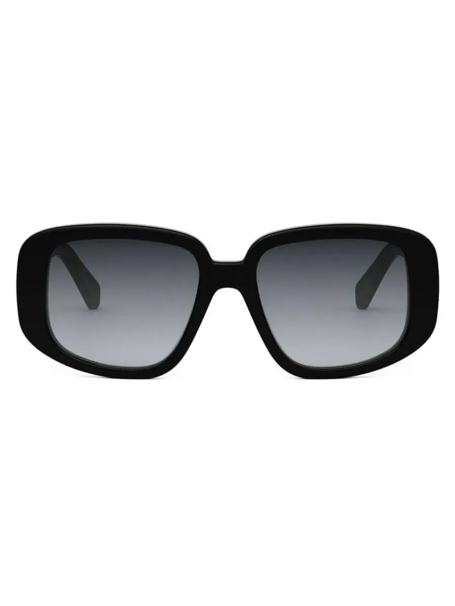 Женские солнцезащитные очки Celine Bold 3 Dots Smoke Gradient Butterfly CL40299U 01B 55 — черный