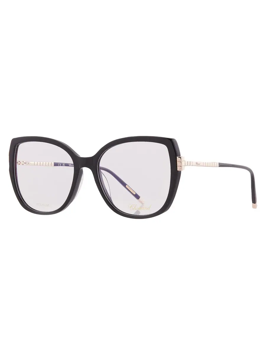 Женские очки Chopard Demo Butterfly VCH360M 0BLK 55 — изображение 2 из 4, черный