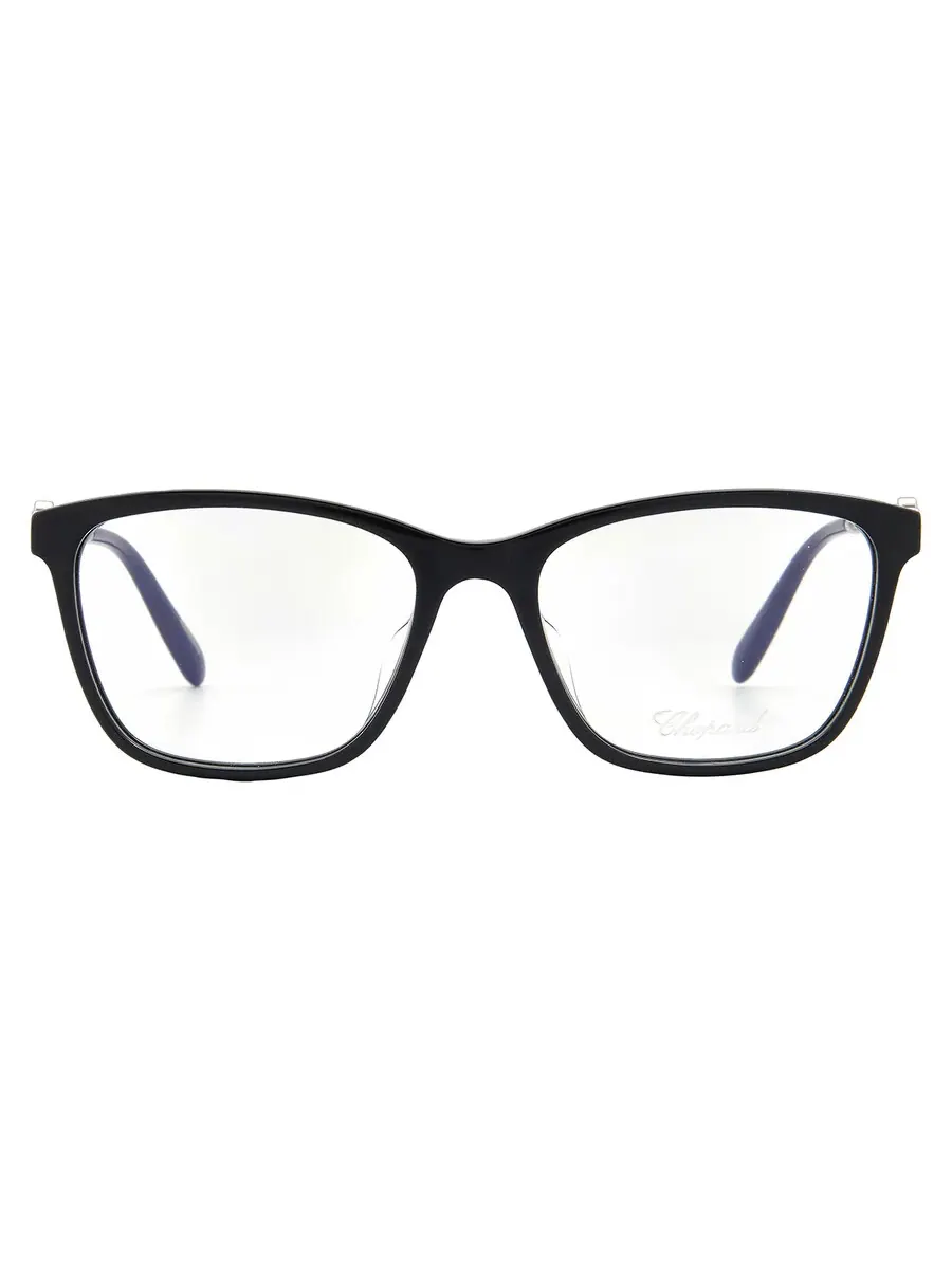 Женские очки Chopard Demo Cat Eye VCH320G 700Y 53, черный/серебристый — серебристый