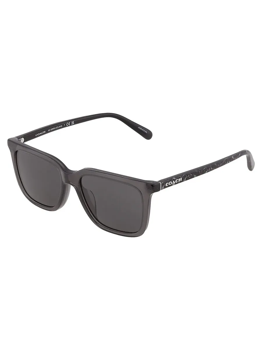 Мужские солнцезащитные очки Coach Grey Square HC8385U 579387 54 — изображение 3 из 4, черный