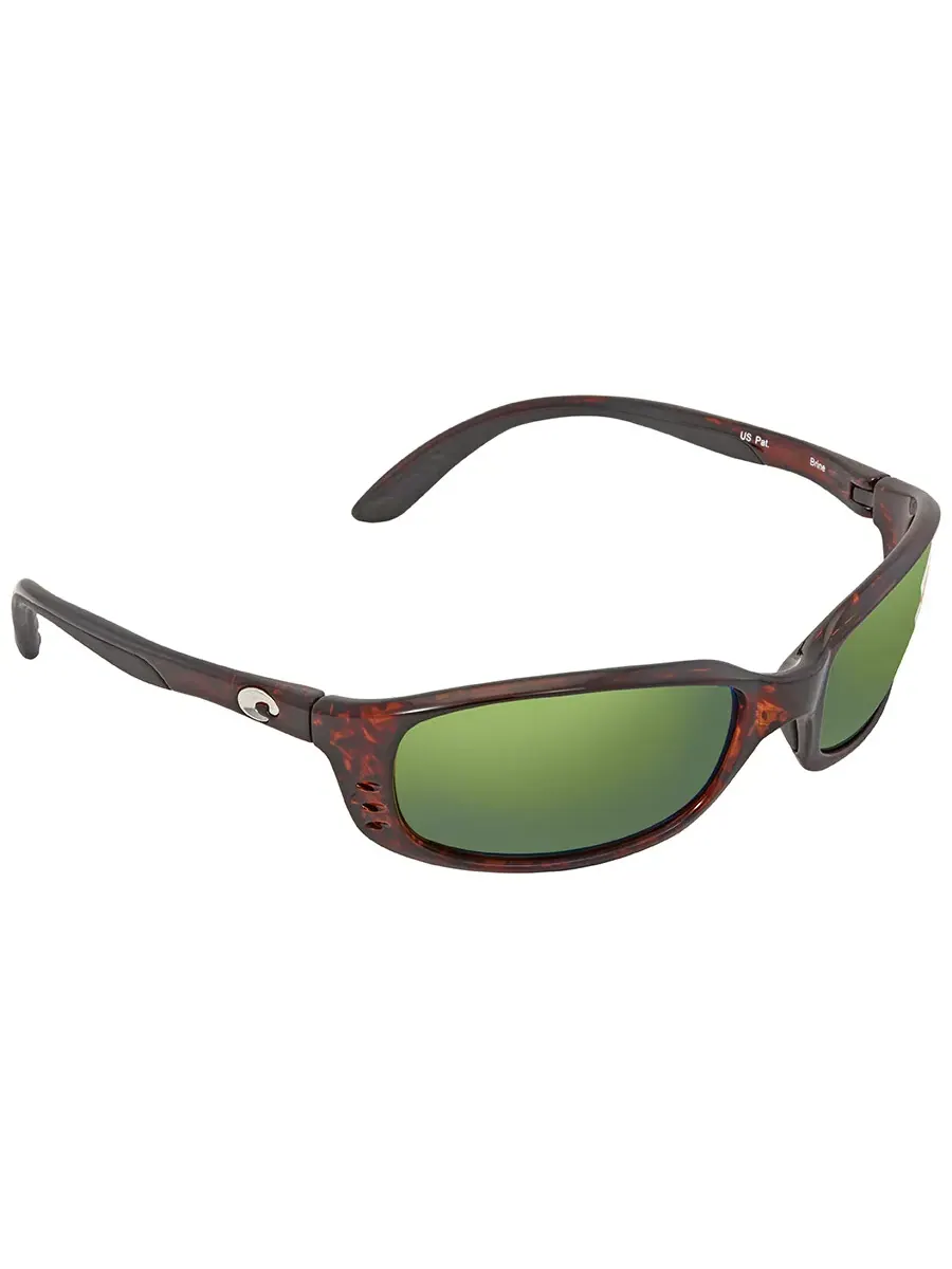 Солнцезащитные очки для мужчин Costa Del Mar BRINE Green Mirror Polarized Polycarbonate BR 10 OGMP 59 — изображение 2 из 3