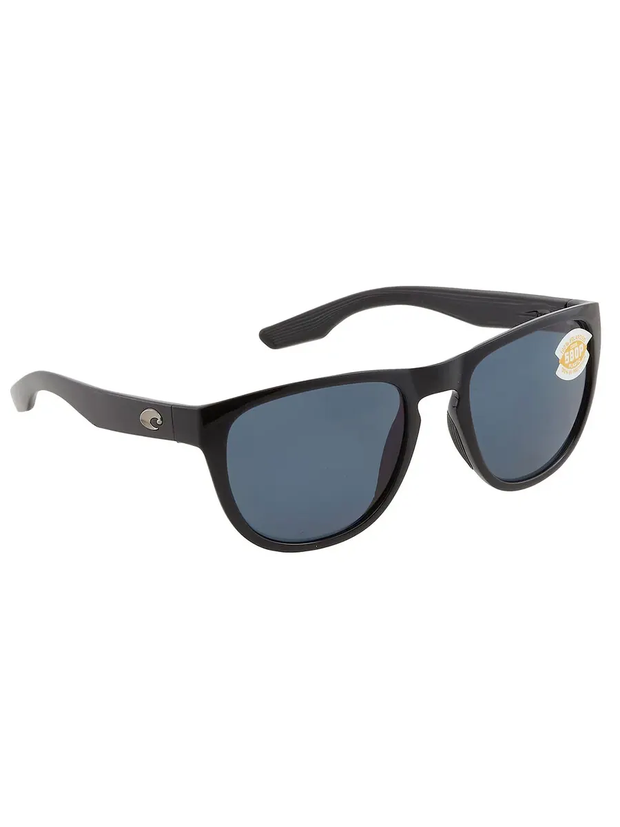 Солнцезащитные очки унисекс Costa Del Mar Irie Gray Polarized Polycarbonate 580P Aviator 6S9082 908203 55, черный