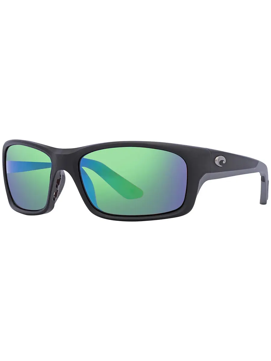 Солнцезащитные очки мужские Costa Del Mar Jose Pro Green Mirror с поляризованными стеклами 6S9106 910602 62, черный