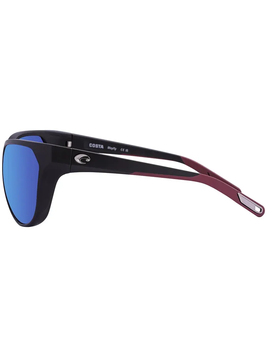 Солнцезащитные очки для женщин Costa Del Mar Mayfly Blue Mirror с поляризованными стеклами 6S9110 911001 58, синий