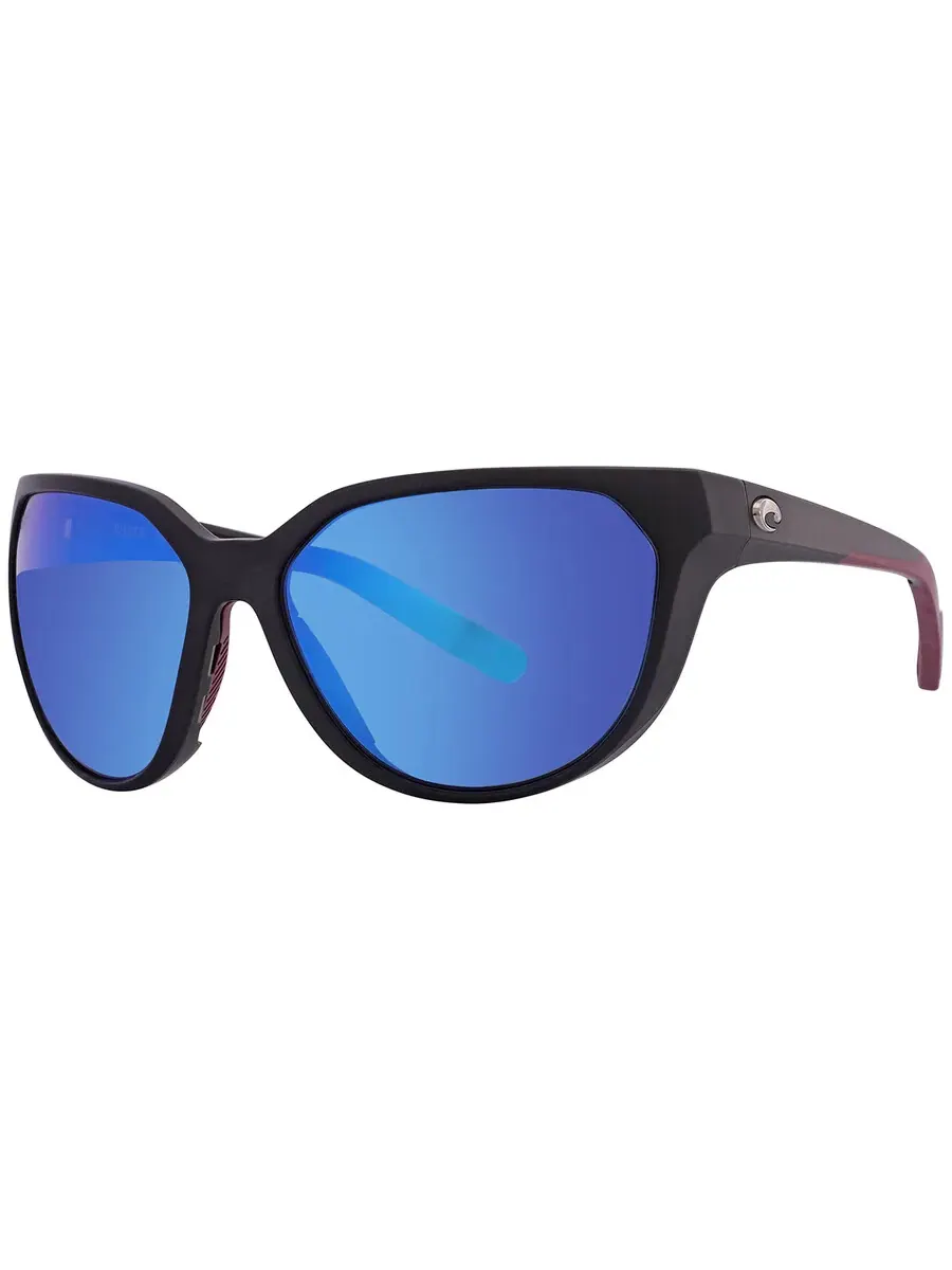 Солнцезащитные очки для женщин Costa Del Mar Mayfly Blue Mirror с поляризованными стеклами 6S9110 911001 58, синий