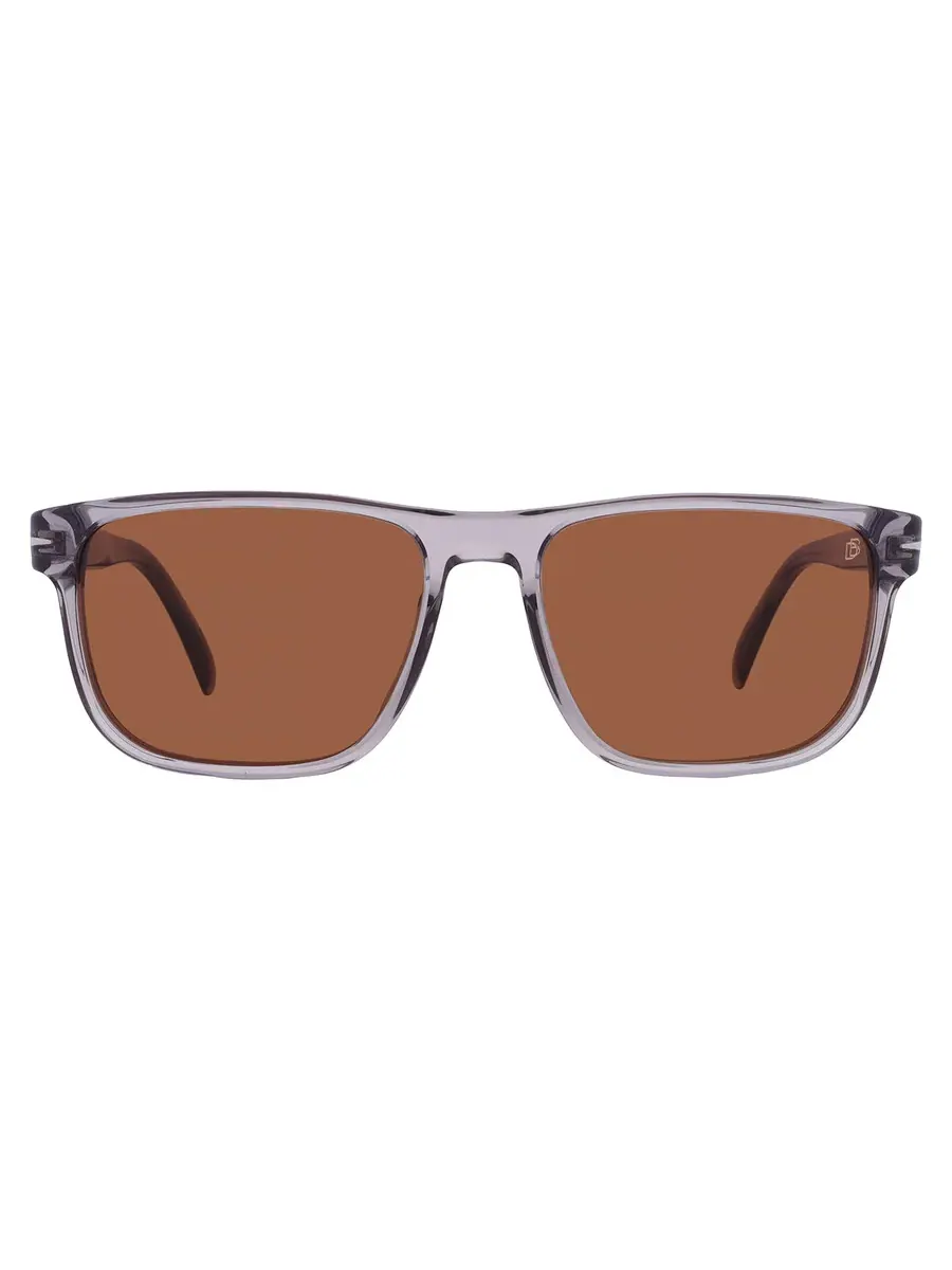 Мужские солнцезащитные очки David Beckham Brown Square DB 1060/S 0KB7/70 57 — серый