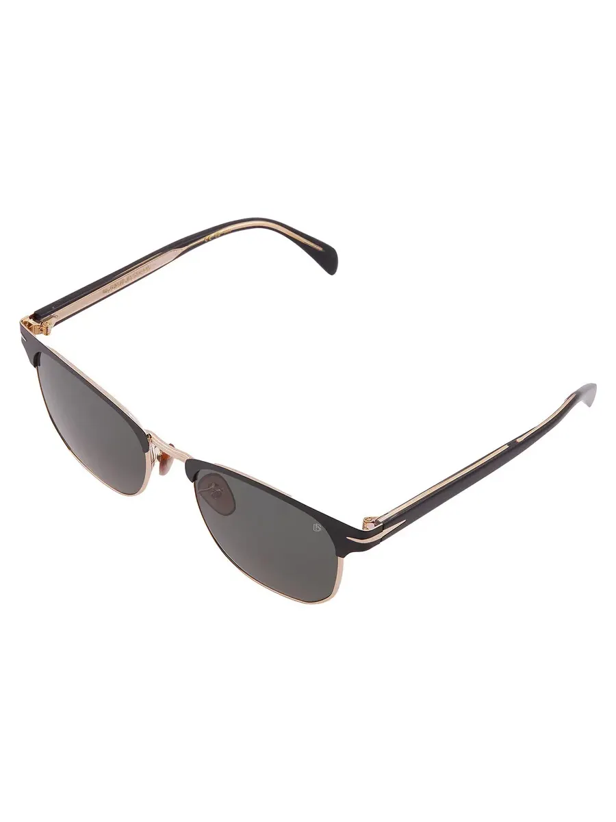 Мужские солнцезащитные очки David Beckham Green Square DB 7057/F/S 0003/QT 56 — изображение 3 из 4, черный