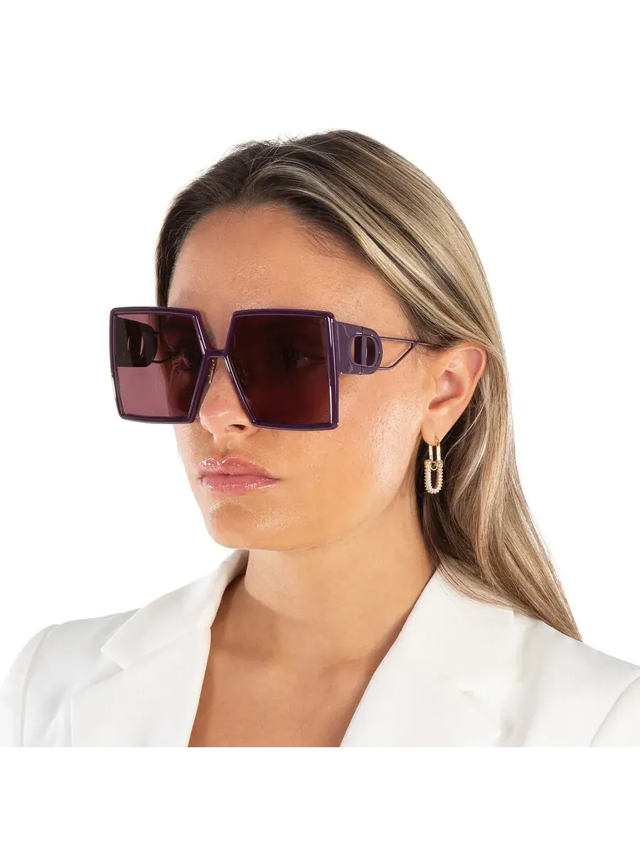 Солнцезащитные очки для женщин Dior 30MONTAIGNE SU Burgundy Square CD40030U 60D0 58 — изображение 2 из 5, красный