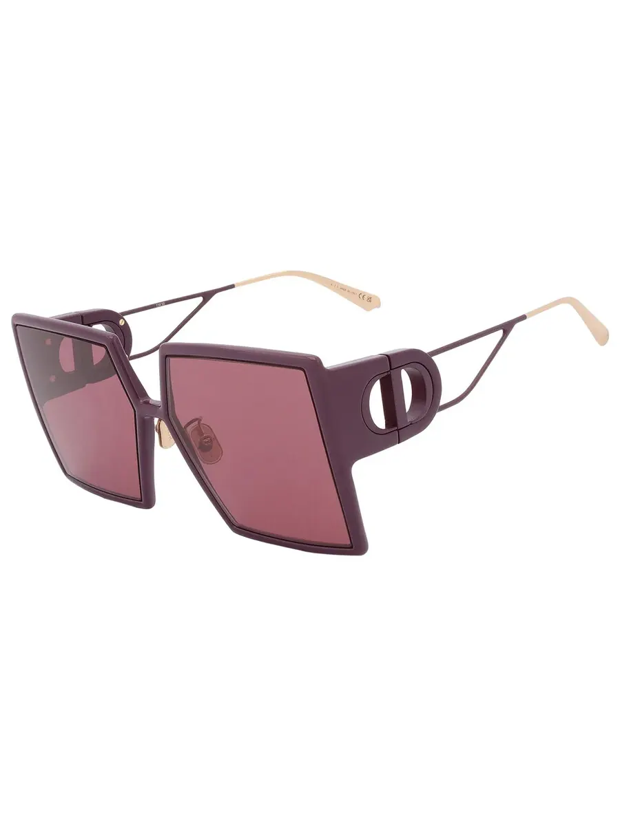 Солнцезащитные очки для женщин Dior 30MONTAIGNE SU Burgundy Square CD40030U 60D0 58 — изображение 4 из 5, красный