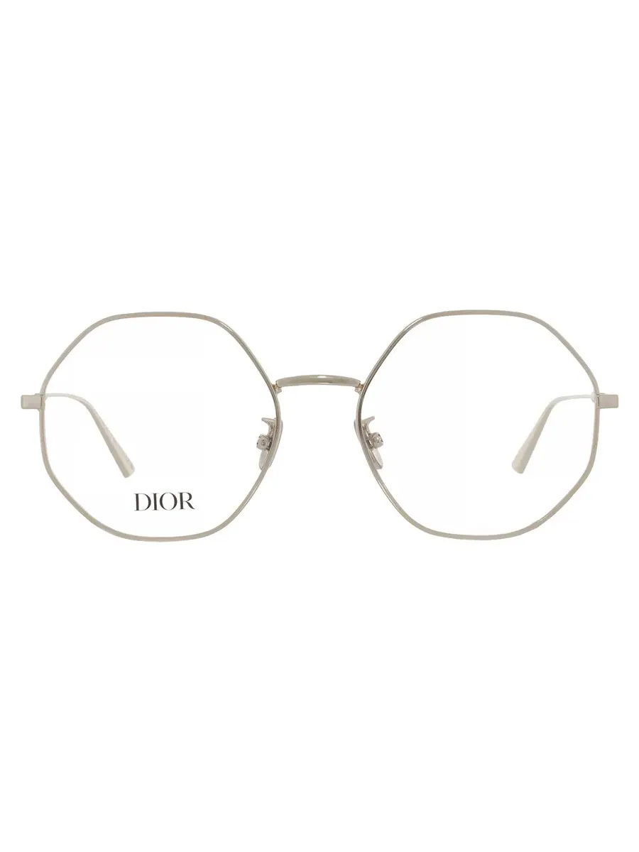 Очки для женщин Dior Demo Geometric CD50019U 010 54 — золотистый