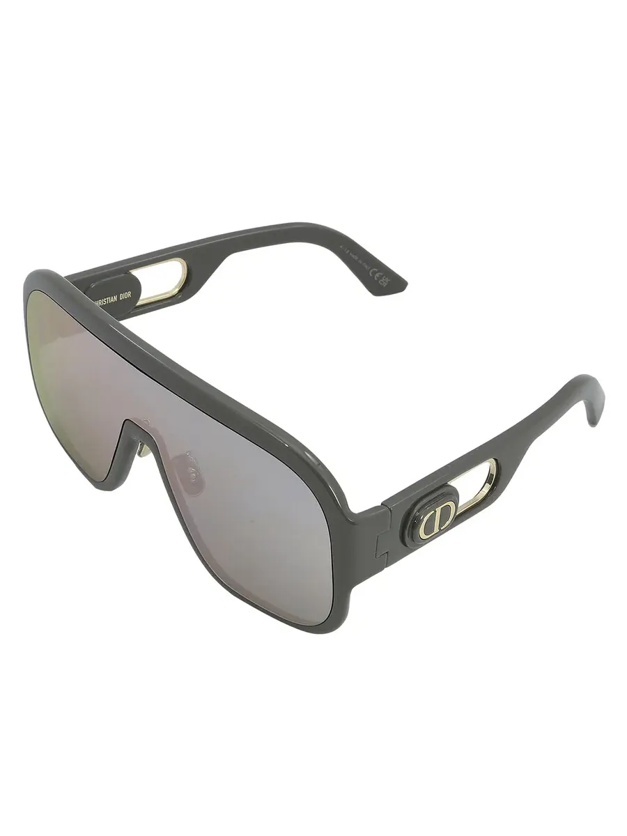 Dior DIORBOBBYSPORT M1U Серебряные зеркальные женские солнцезащитные очки CD40054U 20C 00 — изображение 4 из 5, серый