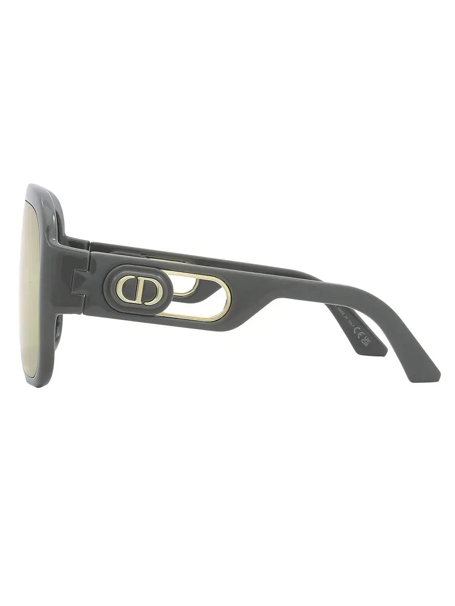 Dior DIORBOBBYSPORT M1U Серебряные зеркальные женские солнцезащитные очки CD40054U 20C 00 — изображение 5 из 5, серый
