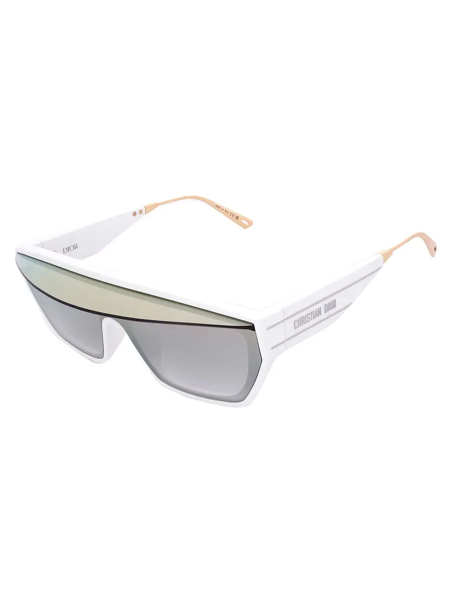 Солнцезащитные очки для женщин Dior DIORCLUB M7U Gold Gradient Shield CD40152U 24Z 141 — изображение 3 из 4, белый