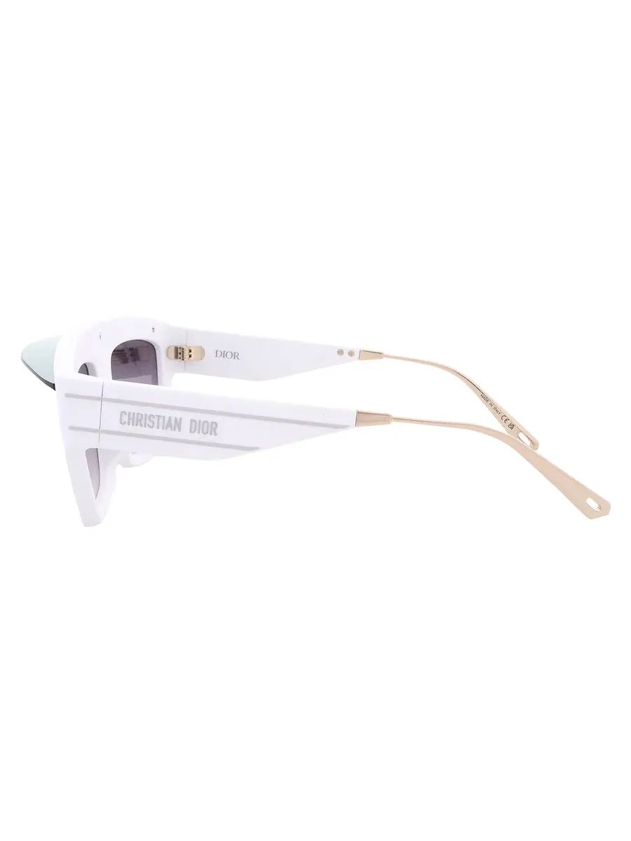 Солнцезащитные очки для женщин Dior DIORCLUB M7U Gold Gradient Shield CD40152U 24Z 141 — изображение 4 из 4, белый