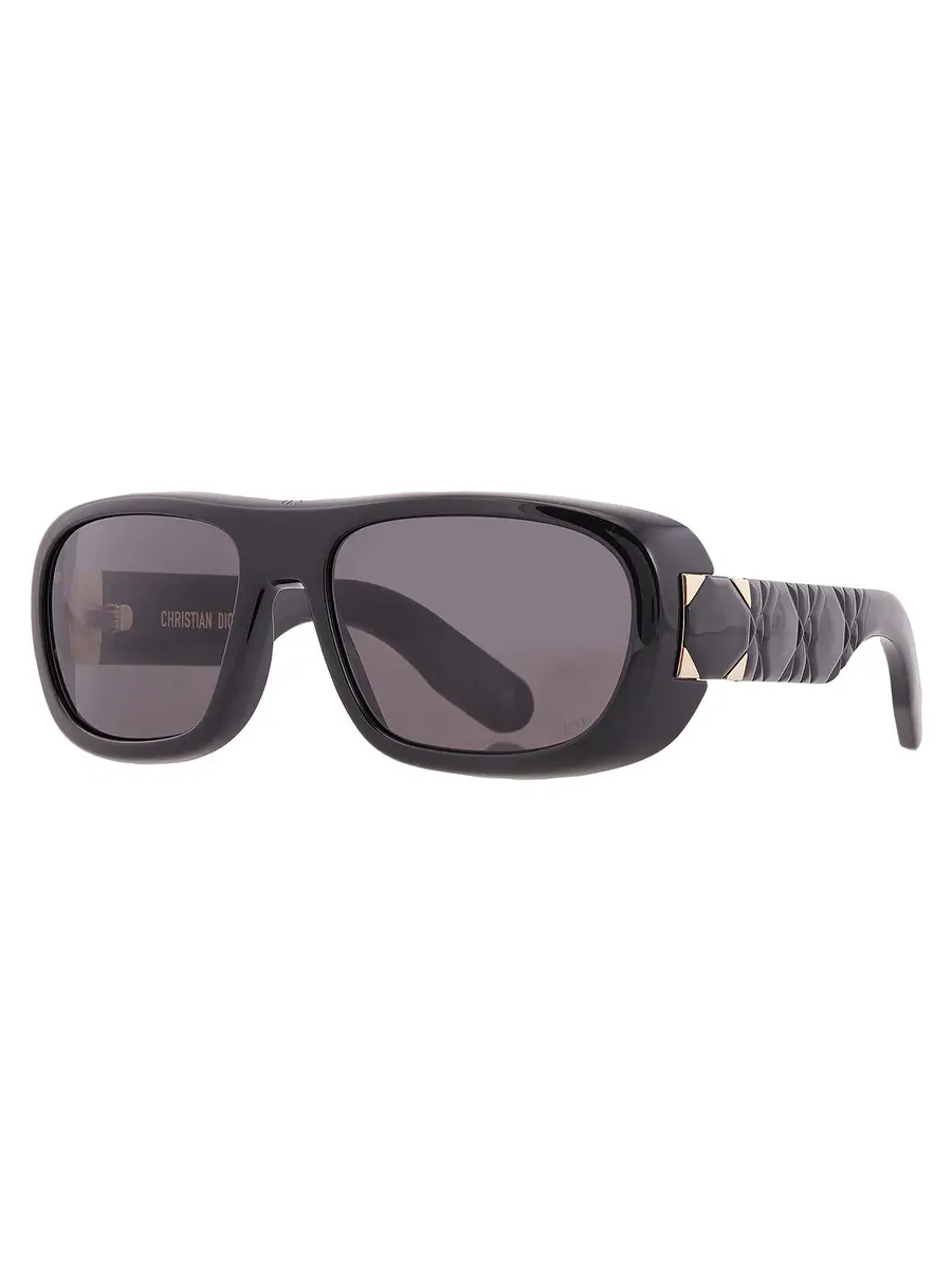 Солнцезащитные очки для женщин Dior LADY 9522 S1I серые CD40115I 01A 59 — изображение 2 из 4, черный