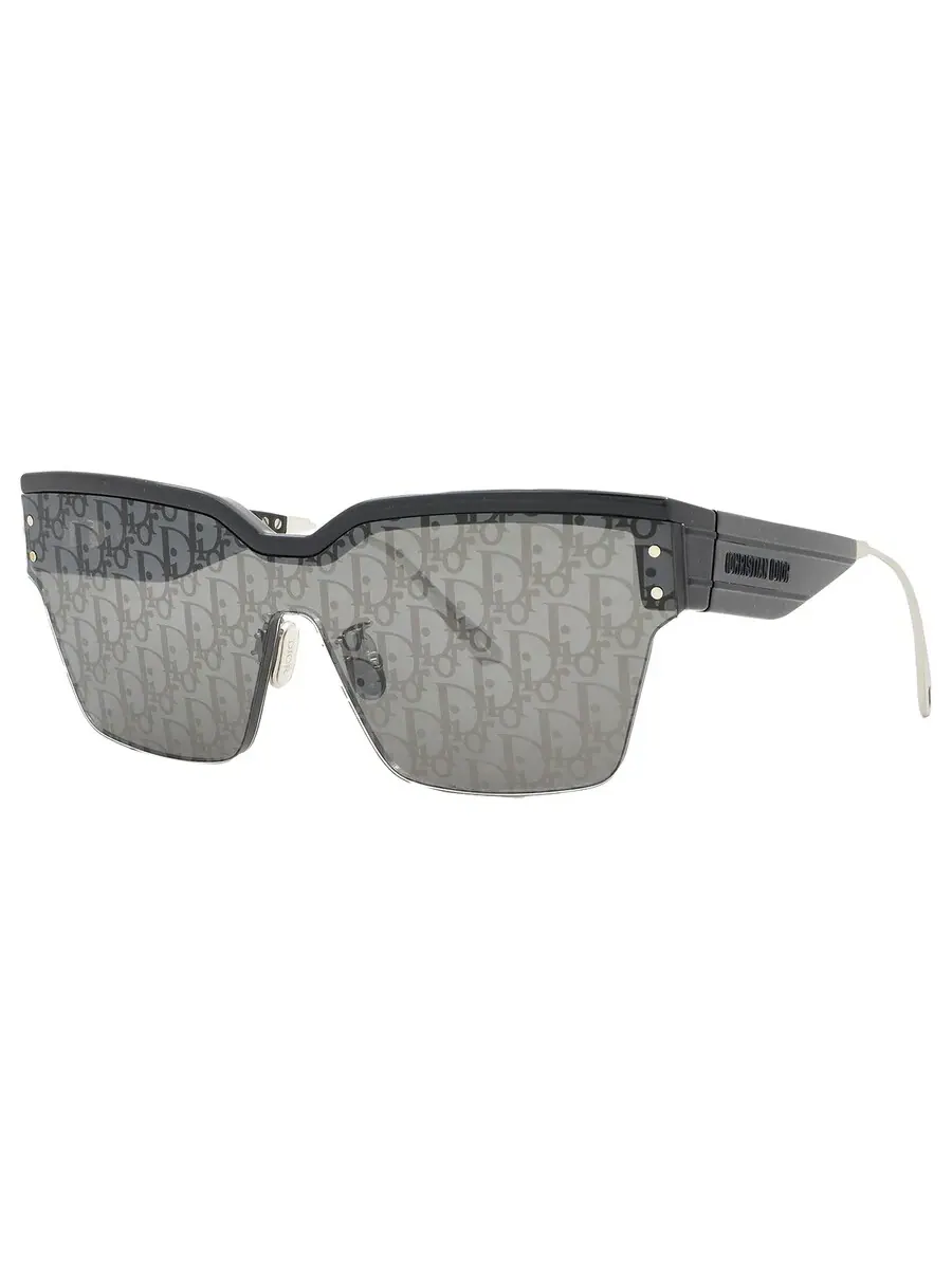 Солнцезащитные очки для женщин Dior DIORCLUB M4U Smoke Mirror Logo Shield CD40090U 01C 00 — изображение 3 из 5, серый