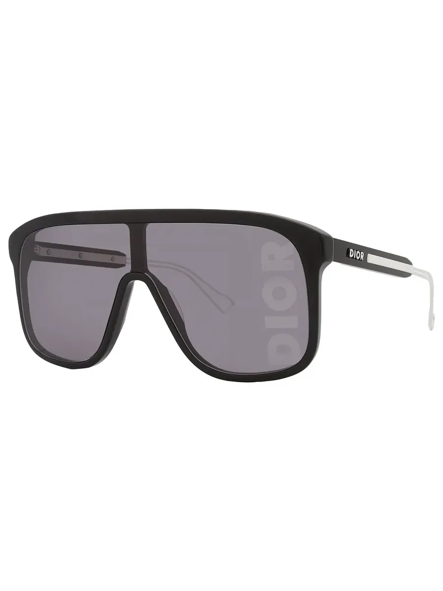 Солнцезащитные очки унисекс Dior DIORFAST M1I Smoke Mirror Shield DM40102I-Y 01C 136 — изображение 3 из 5, серый