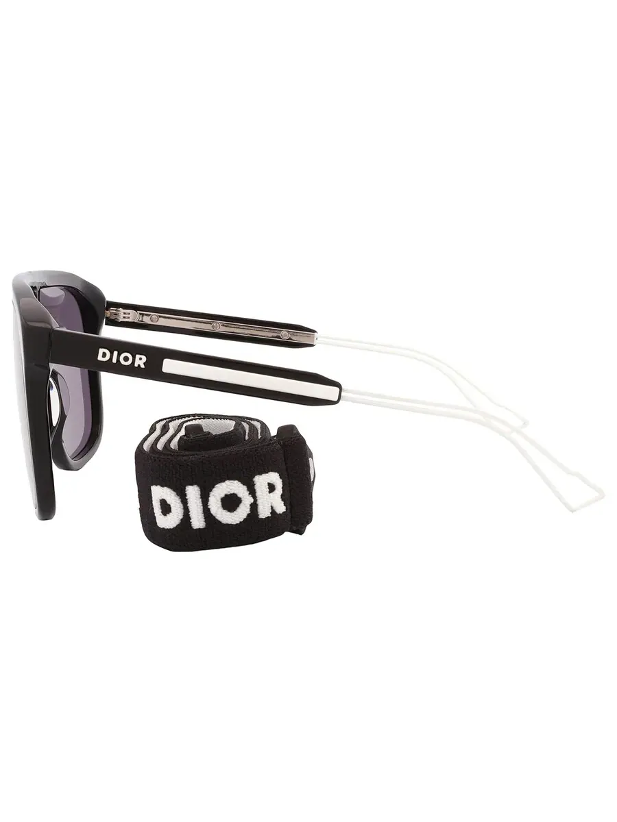 Солнцезащитные очки унисекс Dior DIORFAST M1I Smoke Mirror Shield DM40102I-Y 01C 136 — изображение 5 из 5, серый