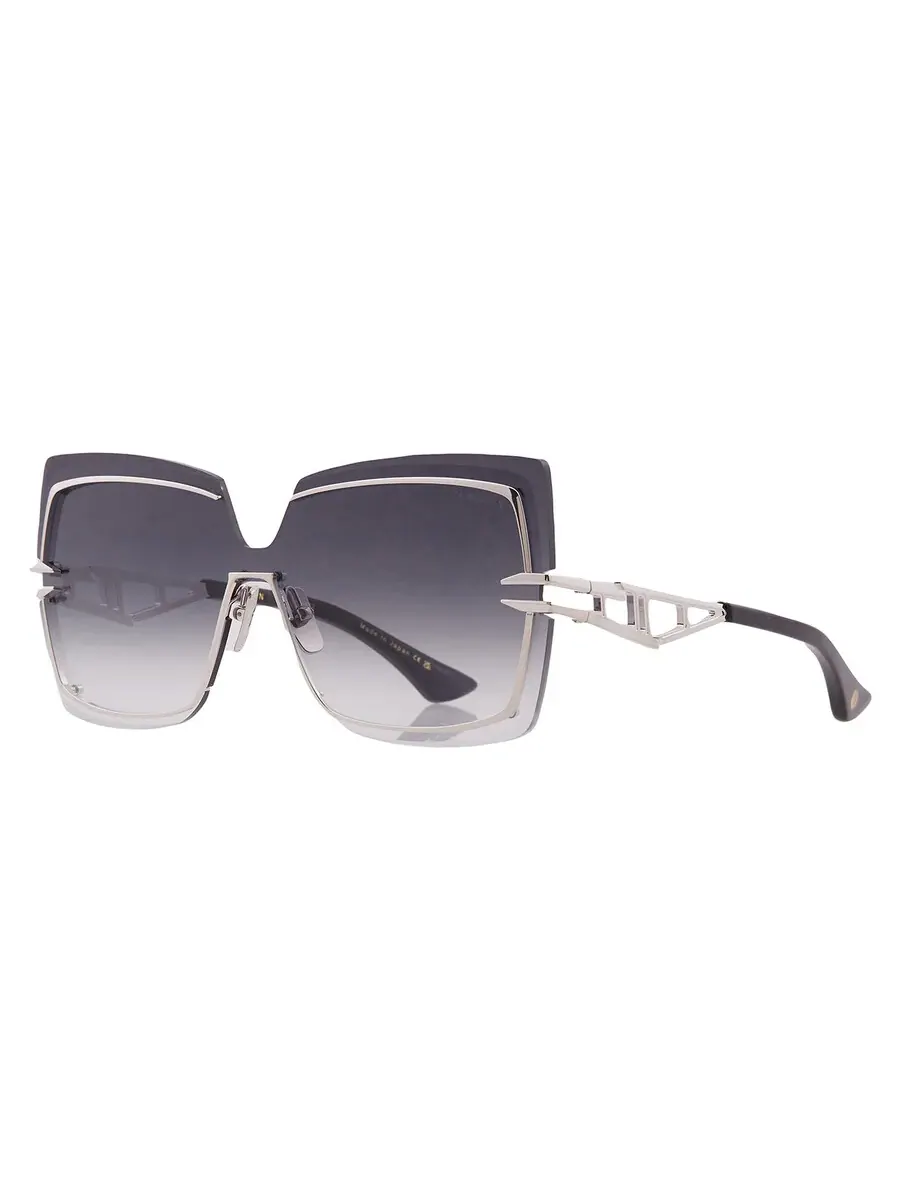 Солнцезащитные очки женские Dita BROKYN Grey Gradient Shield DTS440-A-02 143 — изображение 2 из 4, серебряный