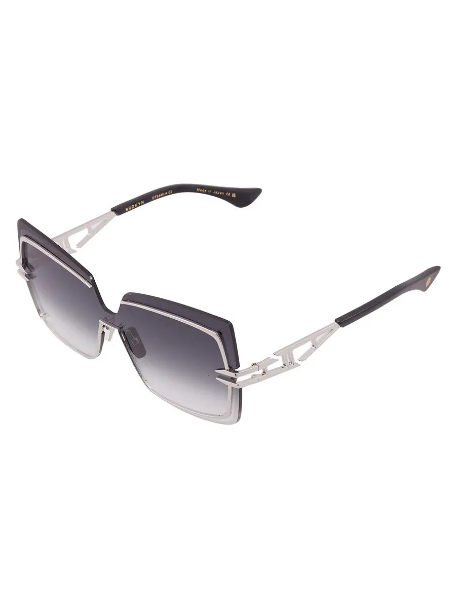 Солнцезащитные очки женские Dita BROKYN Grey Gradient Shield DTS440-A-02 143 — изображение 3 из 4, серебряный