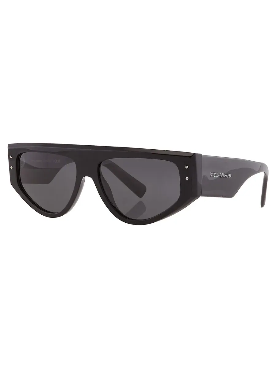 Мужские солнцезащитные очки Dolce and Gabbana Dark Grey Browline DG4461 501/87 57 Dolce & Gabbana — изображение 2 из 4