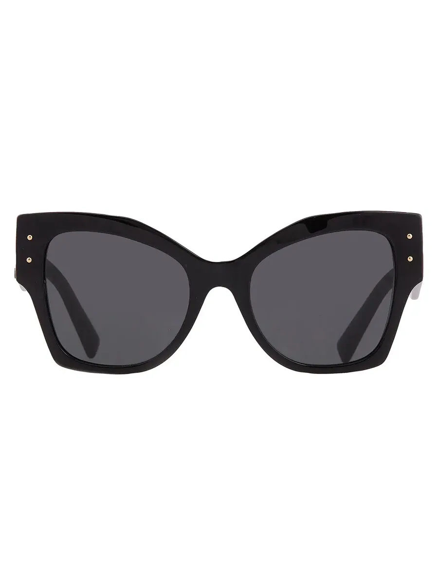 Женские солнцезащитные очки Dolce and Gabbana темно-серого цвета с бабочками DG4478 501/87 53 Dolce & Gabbana