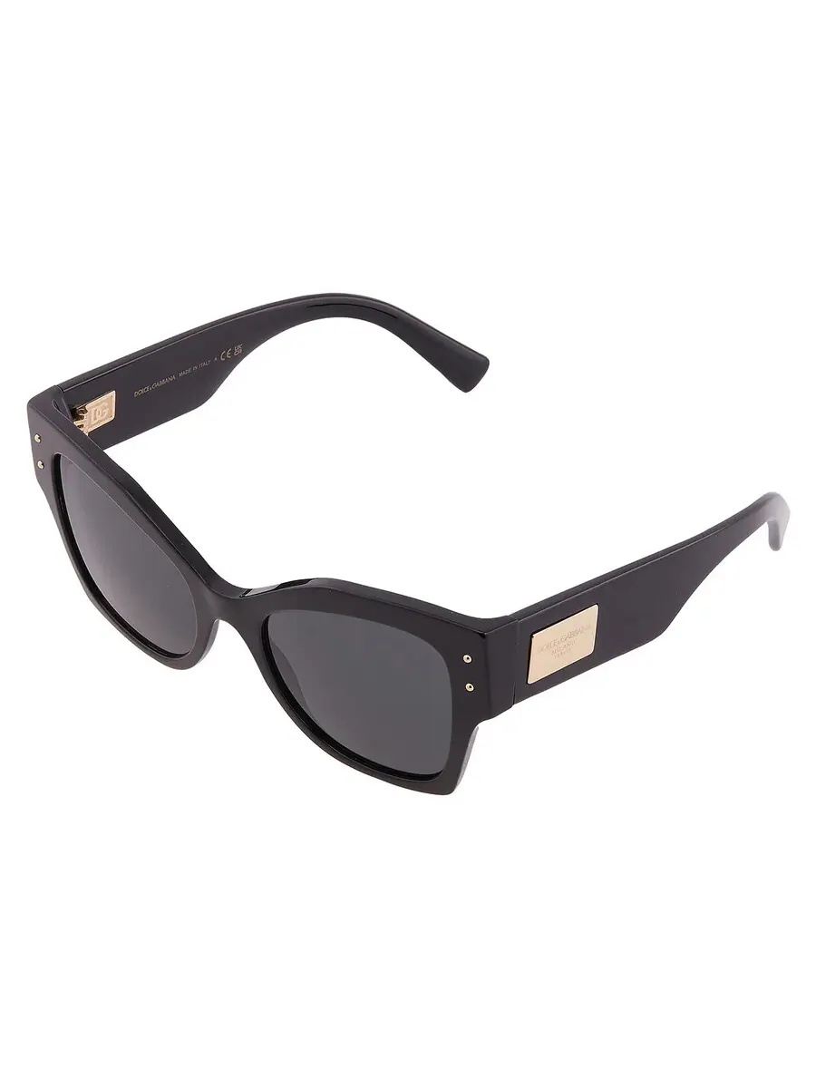 Женские солнцезащитные очки Dolce and Gabbana темно-серого цвета с бабочками DG4478 501/87 53 Dolce & Gabbana, черный
