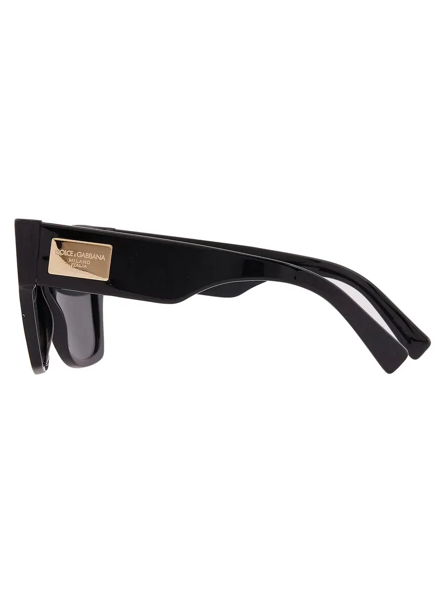 Женские солнцезащитные очки Dolce and Gabbana темно-серого цвета с бабочками DG4478 501/87 53 Dolce & Gabbana, черный