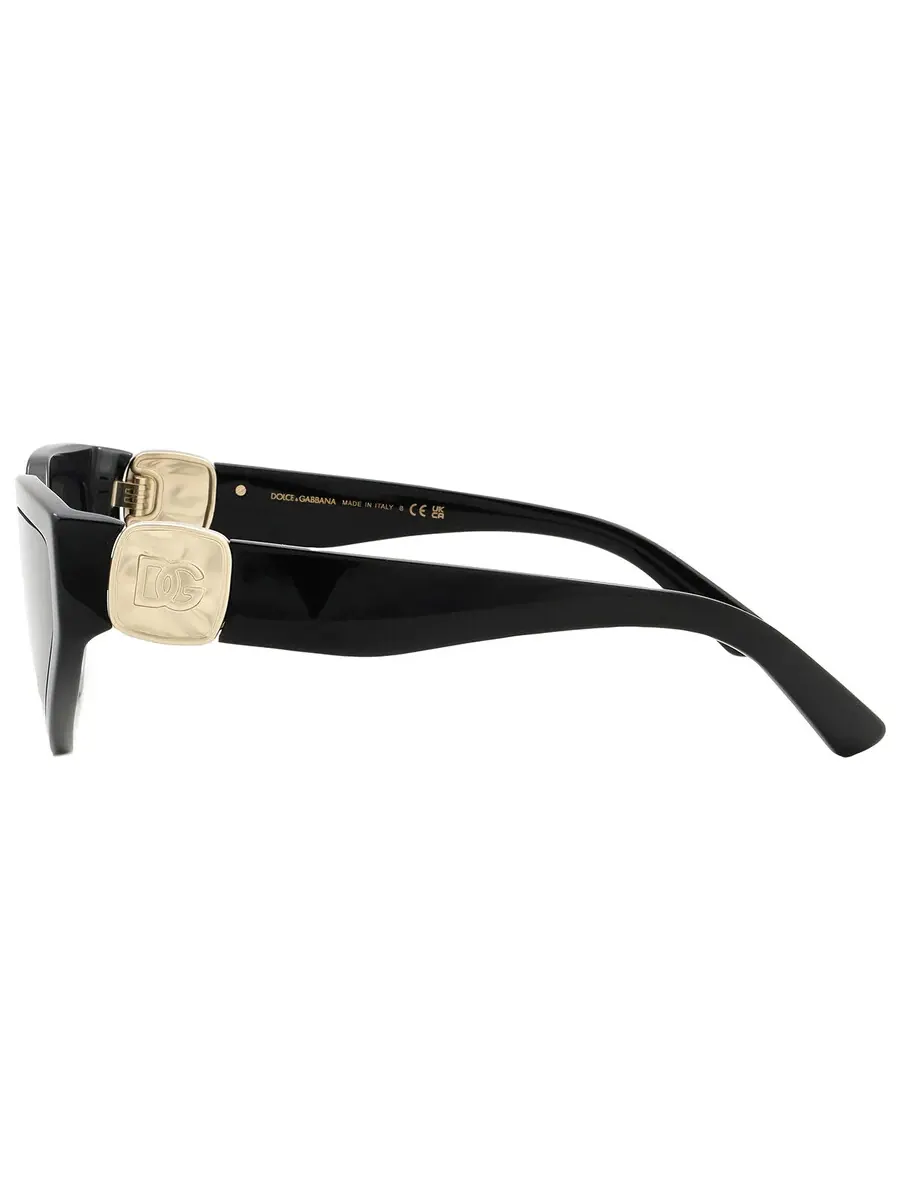 Женские солнцезащитные очки Dolce and Gabbana Dark Grey Cat Eye DG4469 501/87 59 Dolce & Gabbana — изображение 4 из 5, черный