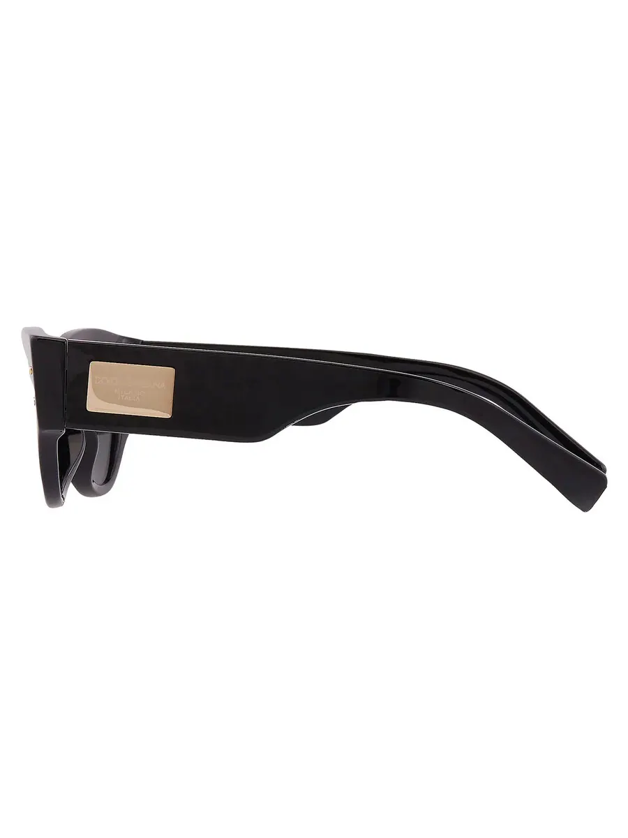 Солнцезащитные очки Dolce and Gabbana для женщин, серо-темные кошачьи глаза DG4480F 501/87 53 Dolce & Gabbana, черный
