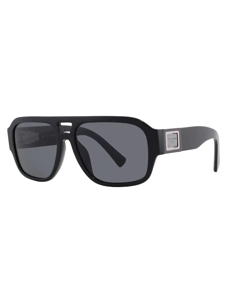 Солнцезащитные очки для мужчин Dolce and Gabbana Dark Grey Pilot DG4506 501/87 58 Dolce & Gabbana — изображение 2 из 4
