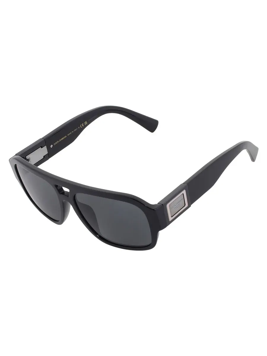 Солнцезащитные очки для мужчин Dolce and Gabbana Dark Grey Pilot DG4506 501/87 58 Dolce & Gabbana — изображение 3 из 4