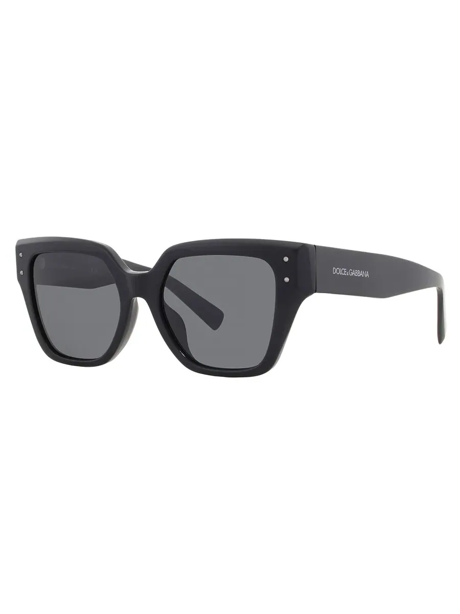Женские солнцезащитные очки Dolce and Gabbana темно-серые квадратные DG4471F 501/87 52 Dolce & Gabbana — изображение 2 из 4