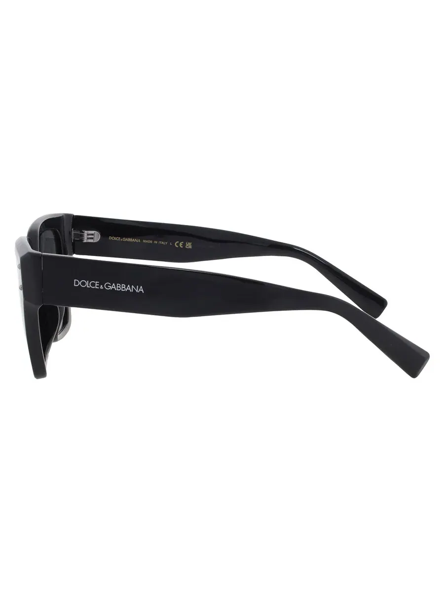 Женские солнцезащитные очки Dolce and Gabbana темно-серые квадратные DG4471F 501/87 52 Dolce & Gabbana — изображение 4 из 4