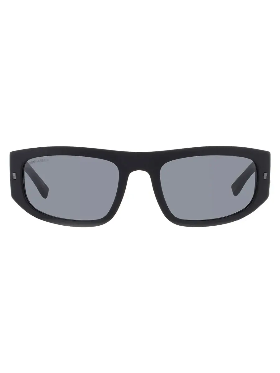 Серые прямоугольные мужские солнцезащитные очки Dsquared2 ICON 0016/S 0003/IR 57