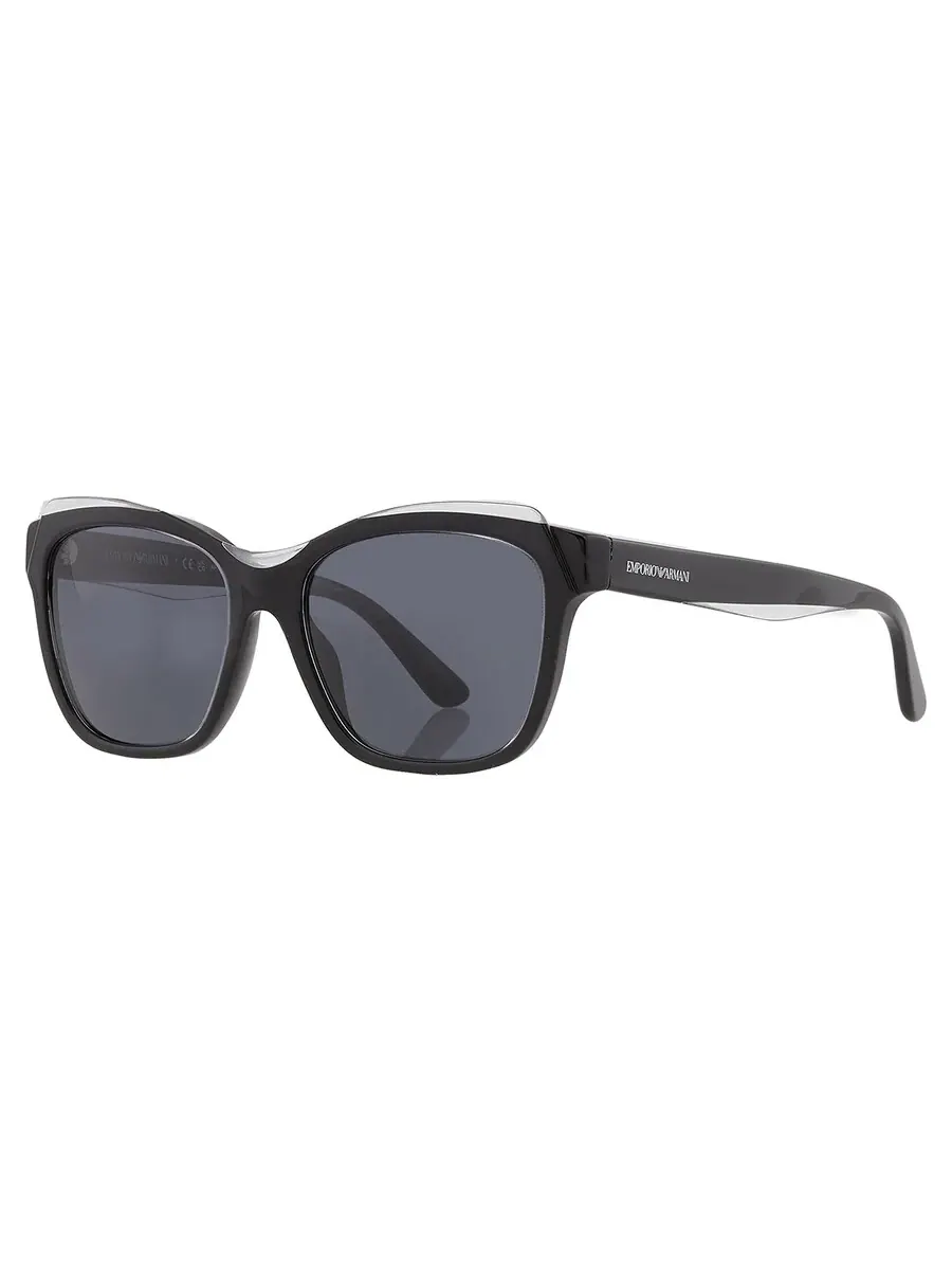 Очки для женщин Emporio Armani темно-серые квадратные EA4209 605187 54 — изображение 3 из 5, серый