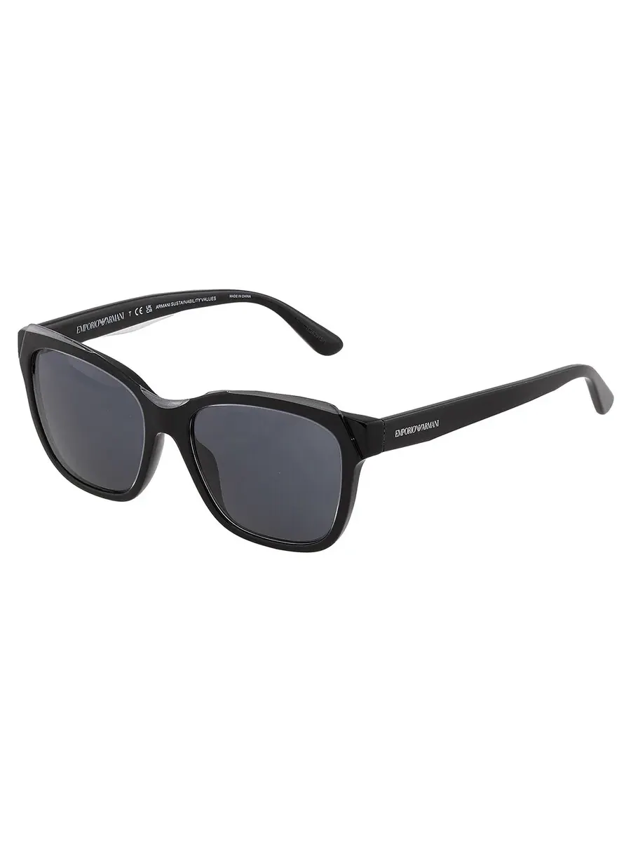 Очки для женщин Emporio Armani темно-серые квадратные EA4209 605187 54 — изображение 4 из 5, серый
