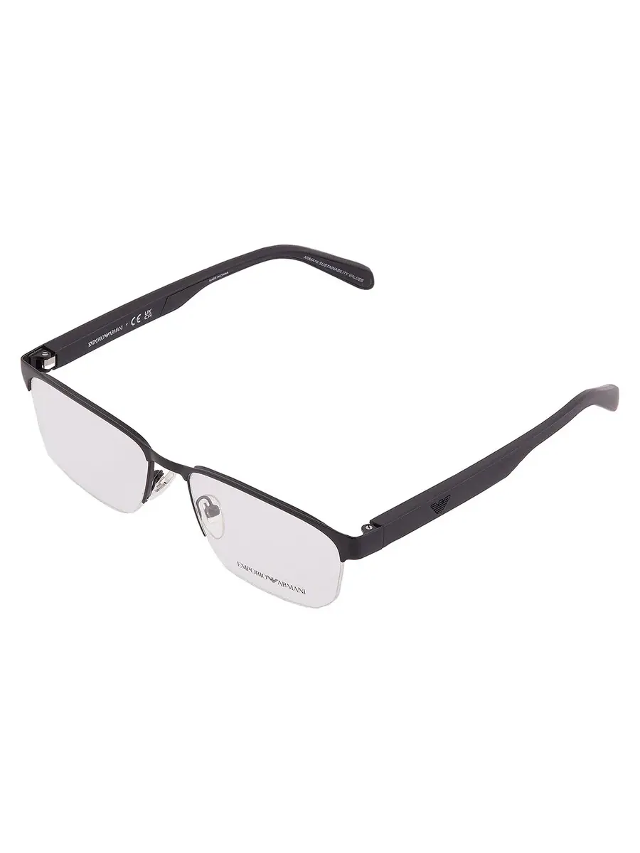 Мужские очки Emporio Armani Demo Rectangular EA1162 3001 56 — изображение 3 из 4, черный