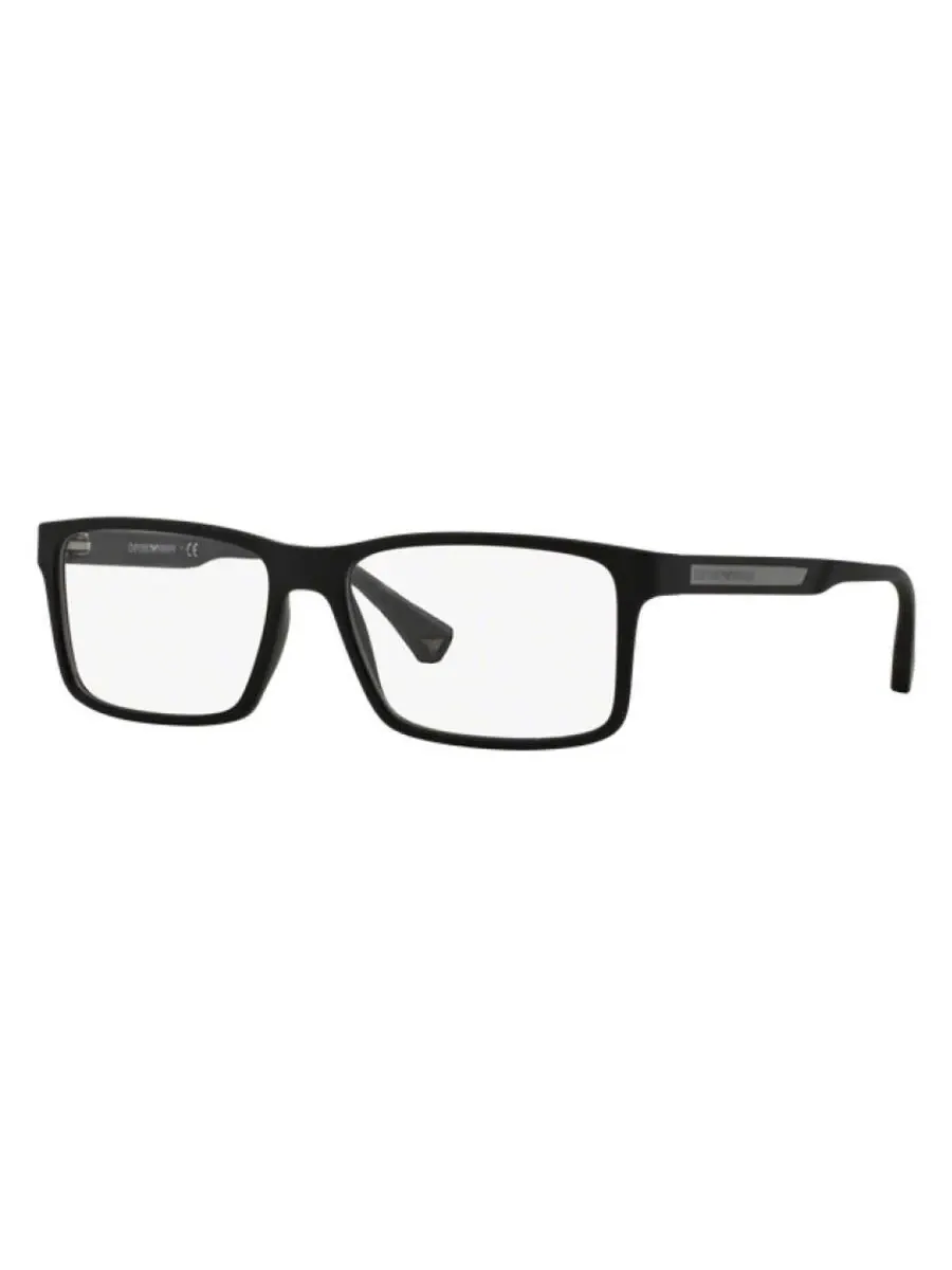 Мужские очки Emporio Armani Demo Rectangular EA3038 5063 56 — изображение 2 из 2, черный